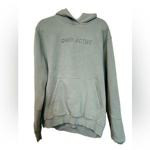 ONER ACTIVE CLASSIC OVERSIZED HOODIE IN SAGE - SIZE L
